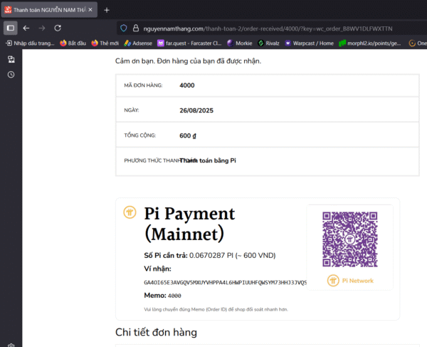 Pi Payment Plug-in Pro For Woocommerce Wordpress - Ảnh 3